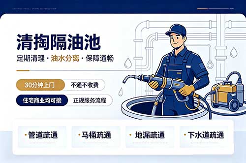 遂宁清掏隔油池